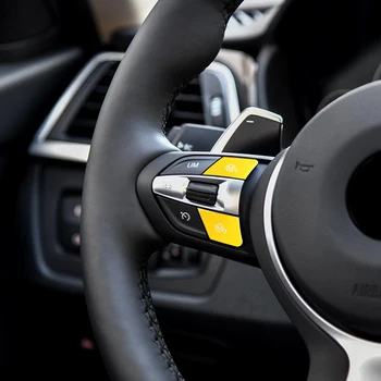 

2Pcs Button Cover Switch For BMW M1 M2 M3 Yellow 100% Brand New High-Quality