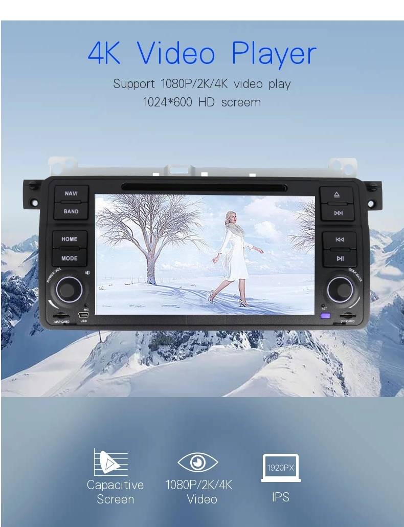 Sale android 9.0 4G Ram 64G Rom car dvd player cars multimedia player for BMW/E46/M3/Rover/3 Series FM radio gps bluetooth audio 3