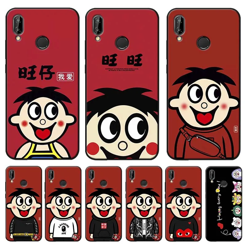 Wang Zai Cute cartoon Cover for xiaomi redmi note 7 8 pro 7a k20 5 6 4x Clear Soft Silicone Phone Case |