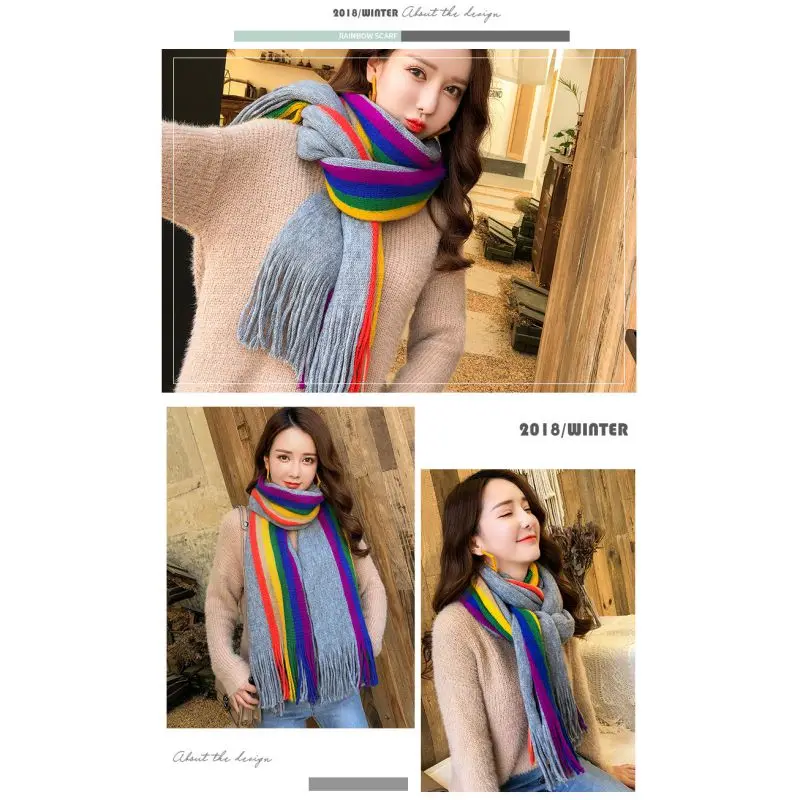 Женский шарф, осенний и зимний шарф, новинка, сплошной цвет, маленький, ананас, толстый, теплый шарф, имитация кашемира, шаль, шейный шарф