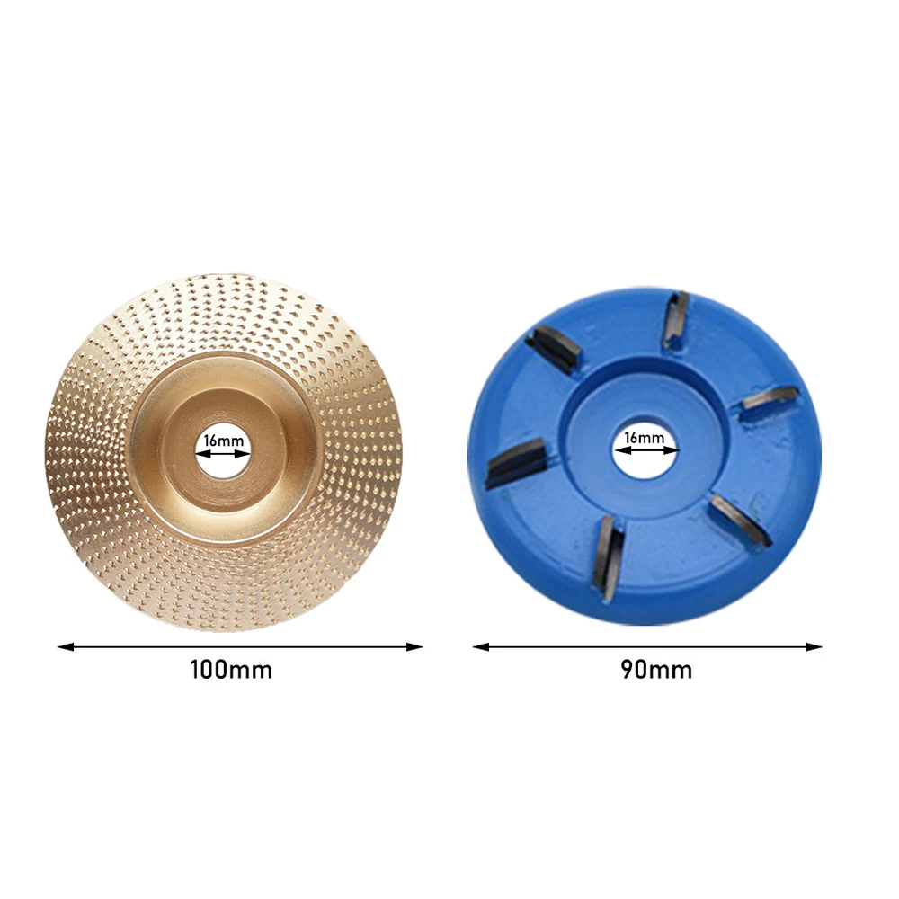 

2Pcs Wood Angle Grinding Wheel Grinder Disc & 6 Teeth Arc Angle Milling Cutter Tools Set For Bending Work