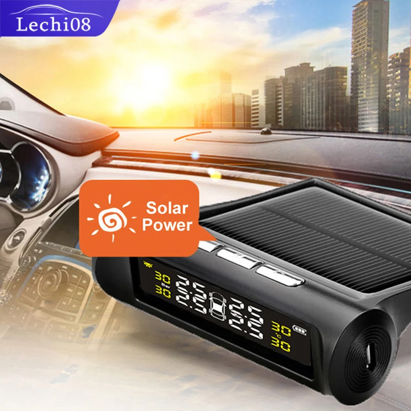 

Solar wireless charging tpms sensor control tire pressure monitoring system tyre/tire pressure sensors tmps for auto accessories
