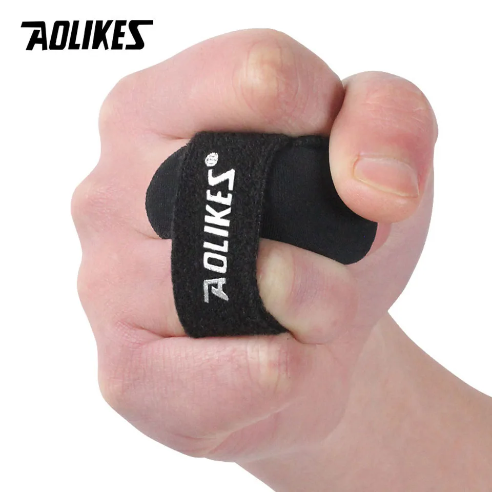 

1PCS Sports Finger Splint Guard Finger Protector Sleeve Support Basketball Sports Aid Arthritis Band Wraps Finger Sleeve NEW