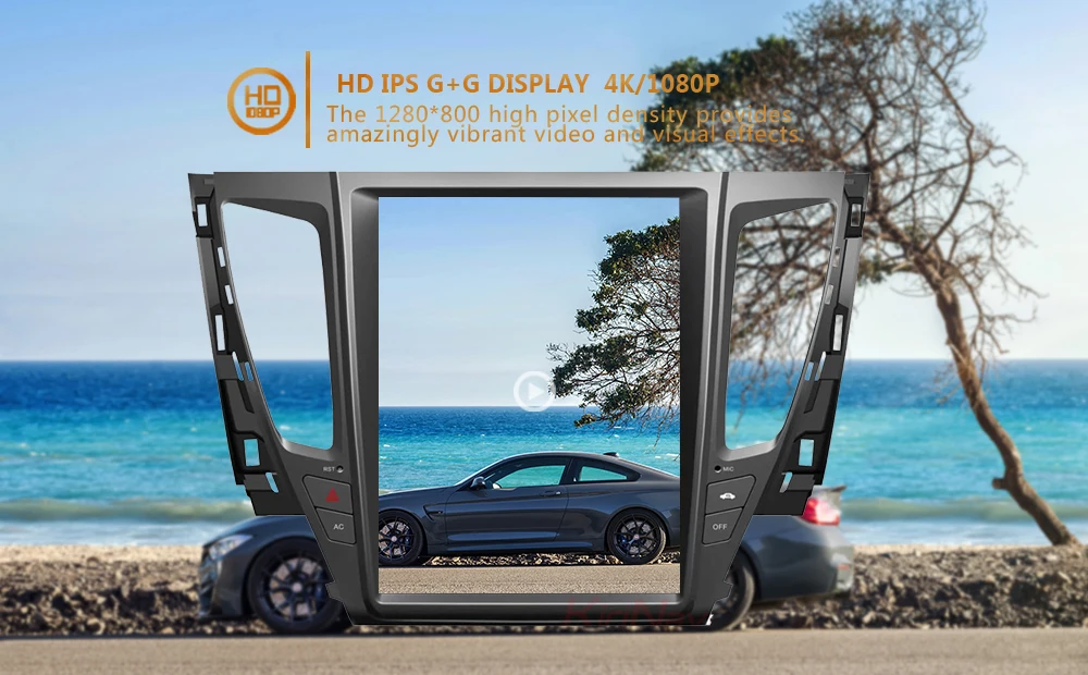 Sale KiriNavi Vertical Screen Tesla Style Android 8.1 Car Radio For Mitsubishi Pajero Sport  Car Dvd Multimedia Player GPS Navigation 3