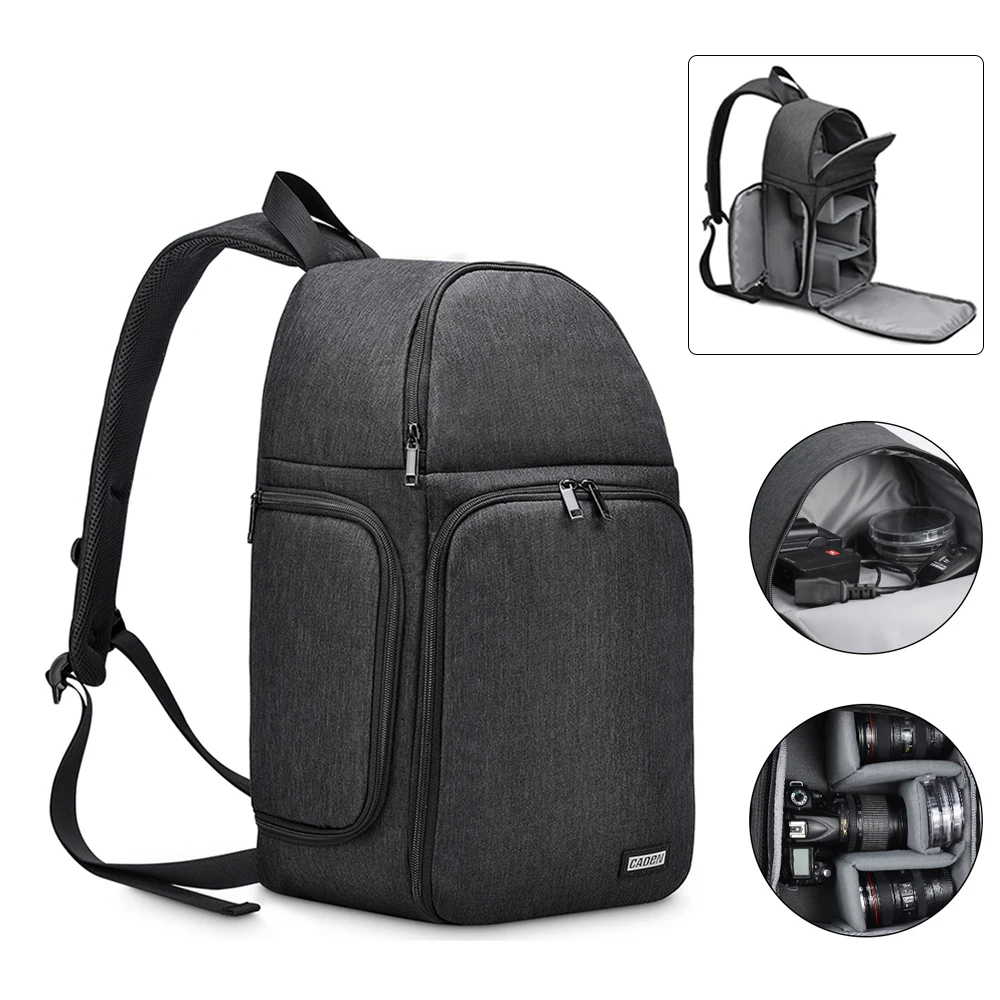 Borsa Fotografica Multifunzionale Per Fotocamera Borsa Fotografica Impermeabile Dslr Per Canon 200D 4000D M50 Zaino Per Fotocamera Per Nikon D3500 Son
