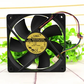 

FOR ADDA AD1212UB-A73GL 12025 DC12V 0.50A 12CM 4 wire 120X120X25MM temperature control box fan