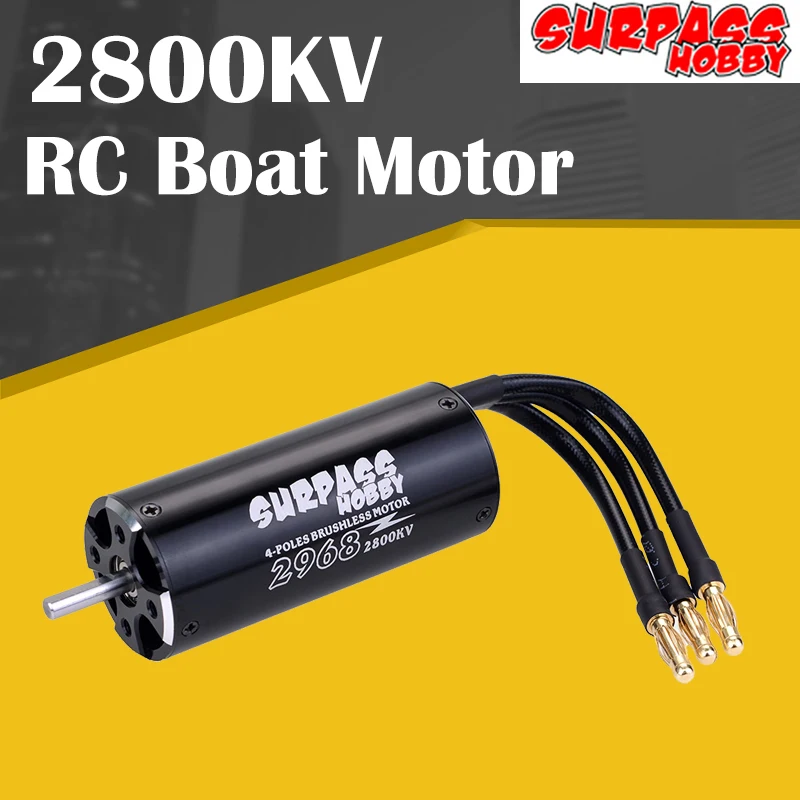SURPASS HOBBY 2968 2800KV бесщеточный водонепроницаемый 4 полюсный мм вал для 600 800 RC лодки