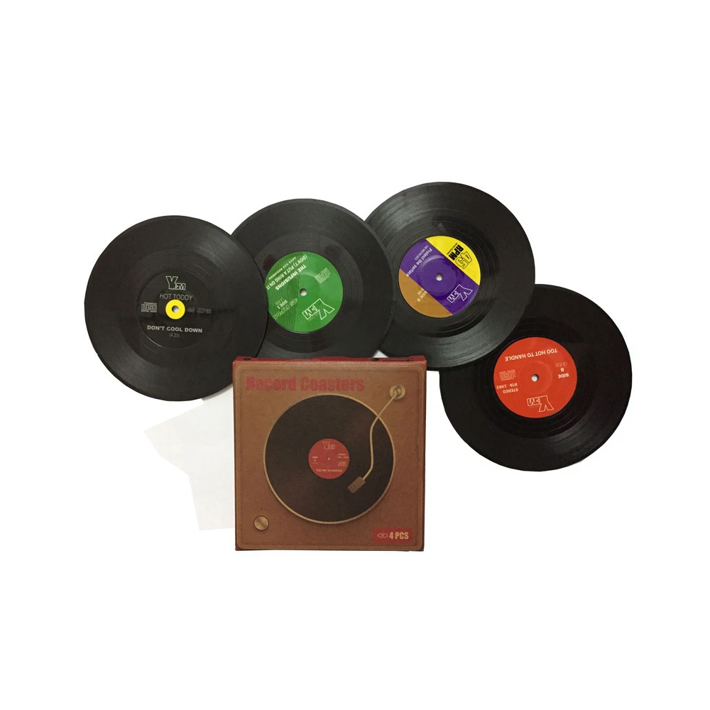Vinyl-Record-Drink-Coaster-Table-Placemats-Creative-Coffee-Mug-Cup-Coasters-2-4-6-PCS-Heat (1)