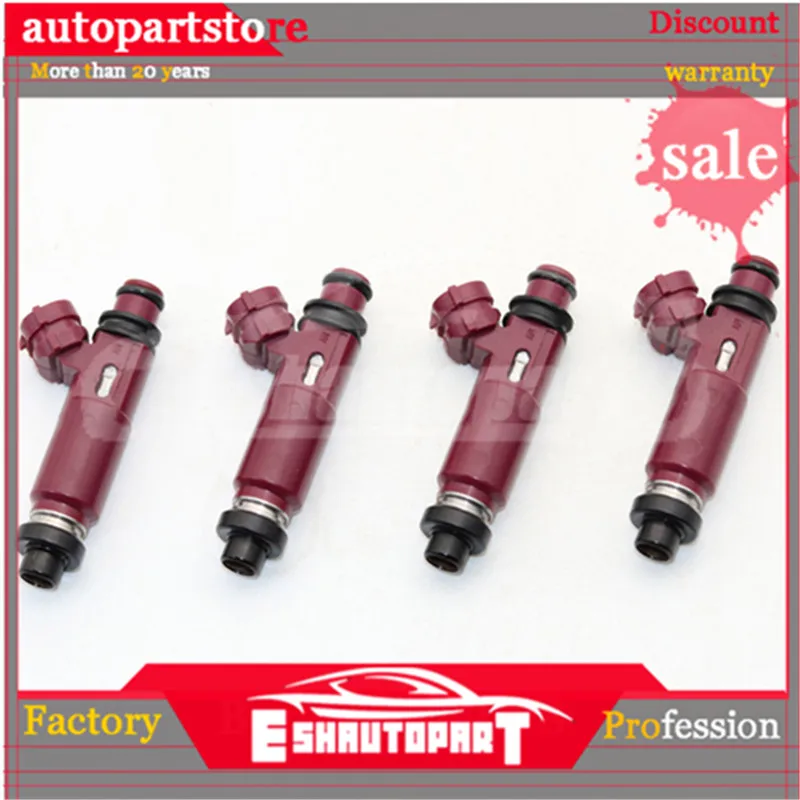 4 шт сопла форсунки 195500-3310 для Мазда Miata 1999-2000 1.8L-L4 1955003310 BP4W-13-250 FJ584 842-12201 M666 4G1402