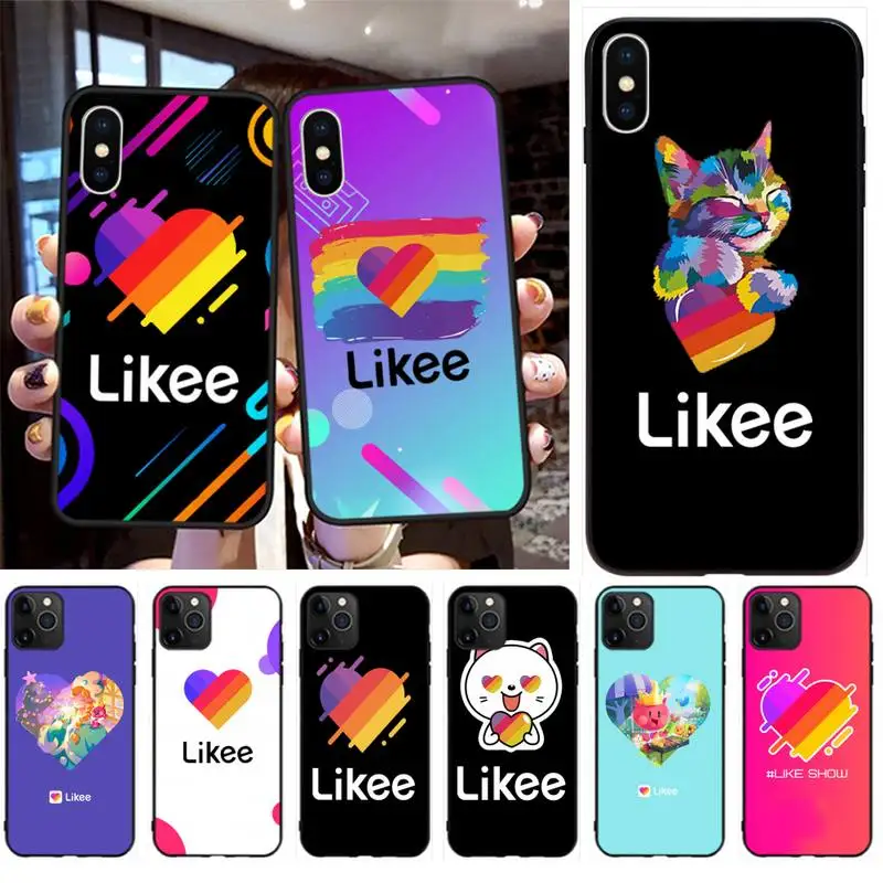Likee Забавный кошка медведь любовь сердце клиент высокое качество чехол для