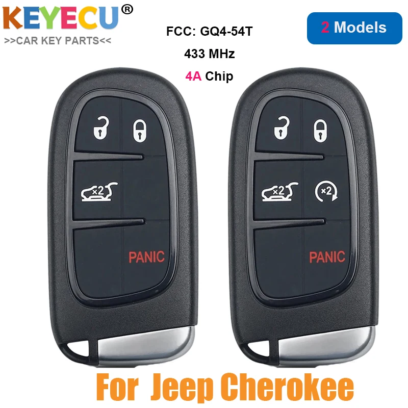 Keyecu Smart Remote Fobik Control Car Key For Jeep Cherokee 2014 2015