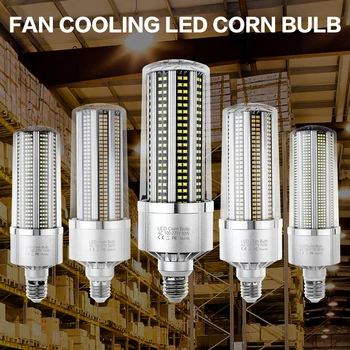 

E39 220V LED Corn Bulb 80W 100W 120W 200W E40 High Brightness LED Lamp 110V No Flicker E27 Led Candle Light for Workshop Factory
