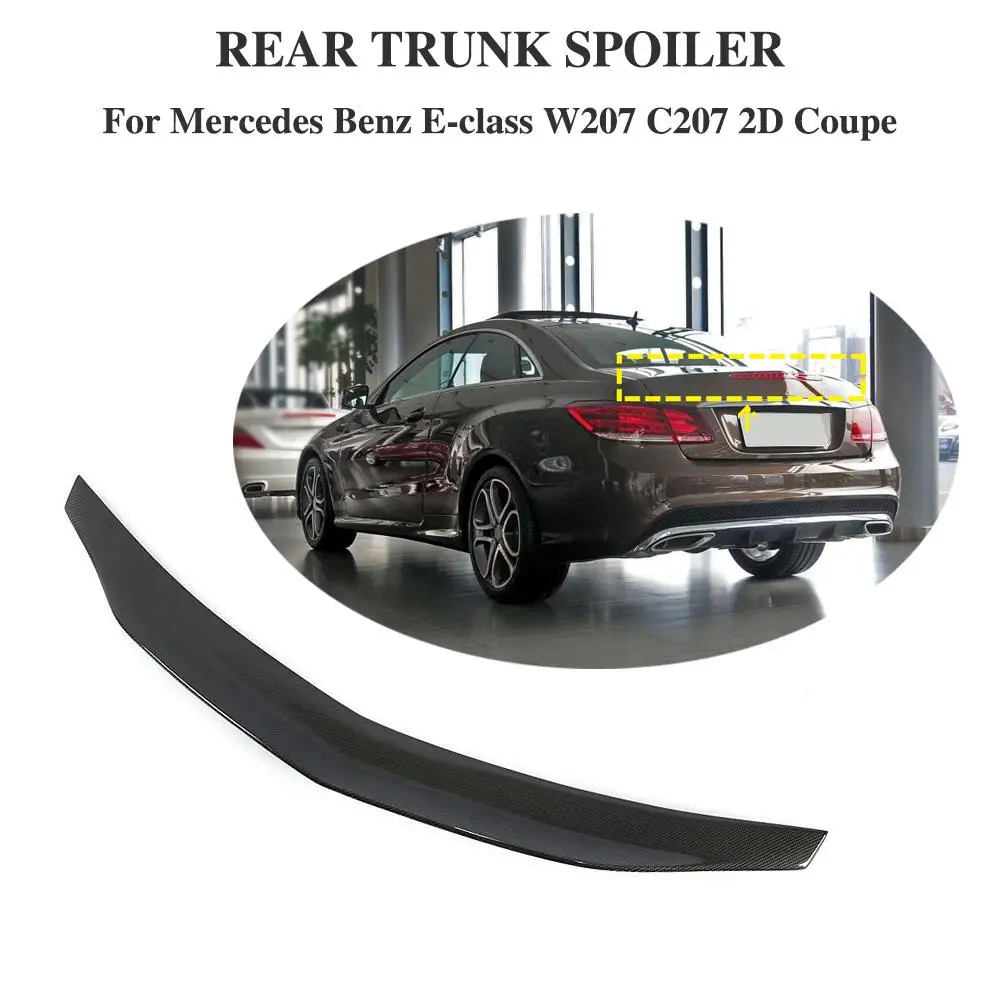 Carbon Fiber for Mercedes Benz E-class W207 C207 2D Coupe Boot Trunk Spoiler