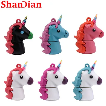 

Unicorn Silicone USB Flash Drive 32GB 64GB Pendrive 16GB 8GB Waterproof Pen Drive USB 2.0 USB Disk Memory Stick Flash Drive