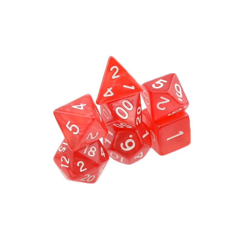 Взрослые игральные кости набор D4 на возраст 6, 8, 10, 12 лет 20 TRPG драконов многосторонний Настольный многогранные кубики лотереи настольные игры развлечения, детский набор игрушек