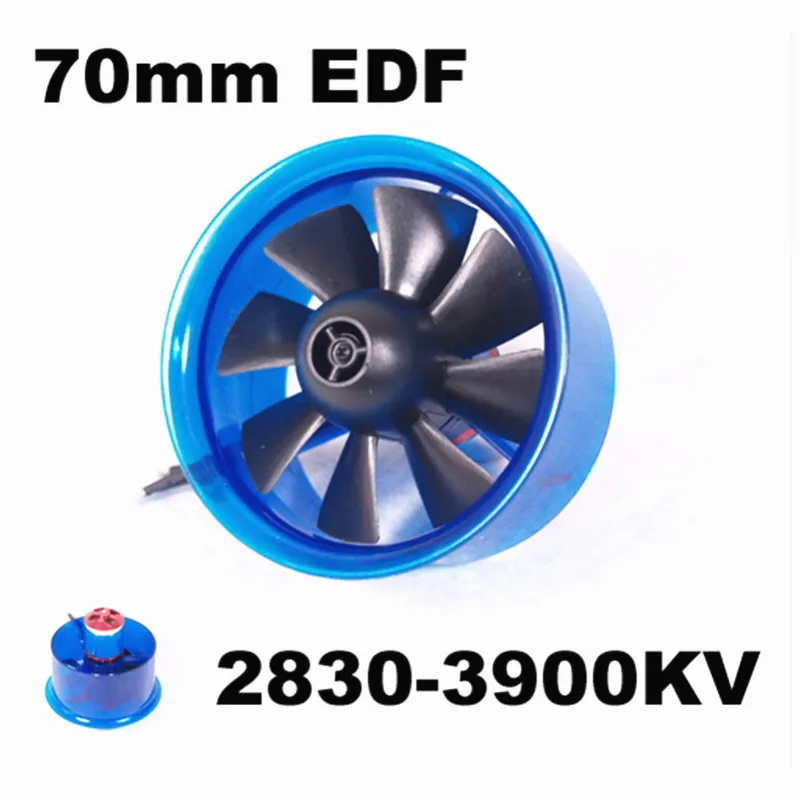 EDF 7008 2830-3900KV бесщеточный двигатель 70 мм 8-лопастная система вентилятора для