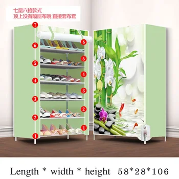 

Multilayers Stainless Steel Shoe Rack home Organizer for Shoe Shelf cabinet Dust-proof iron shelves for shoes storage rack shelf