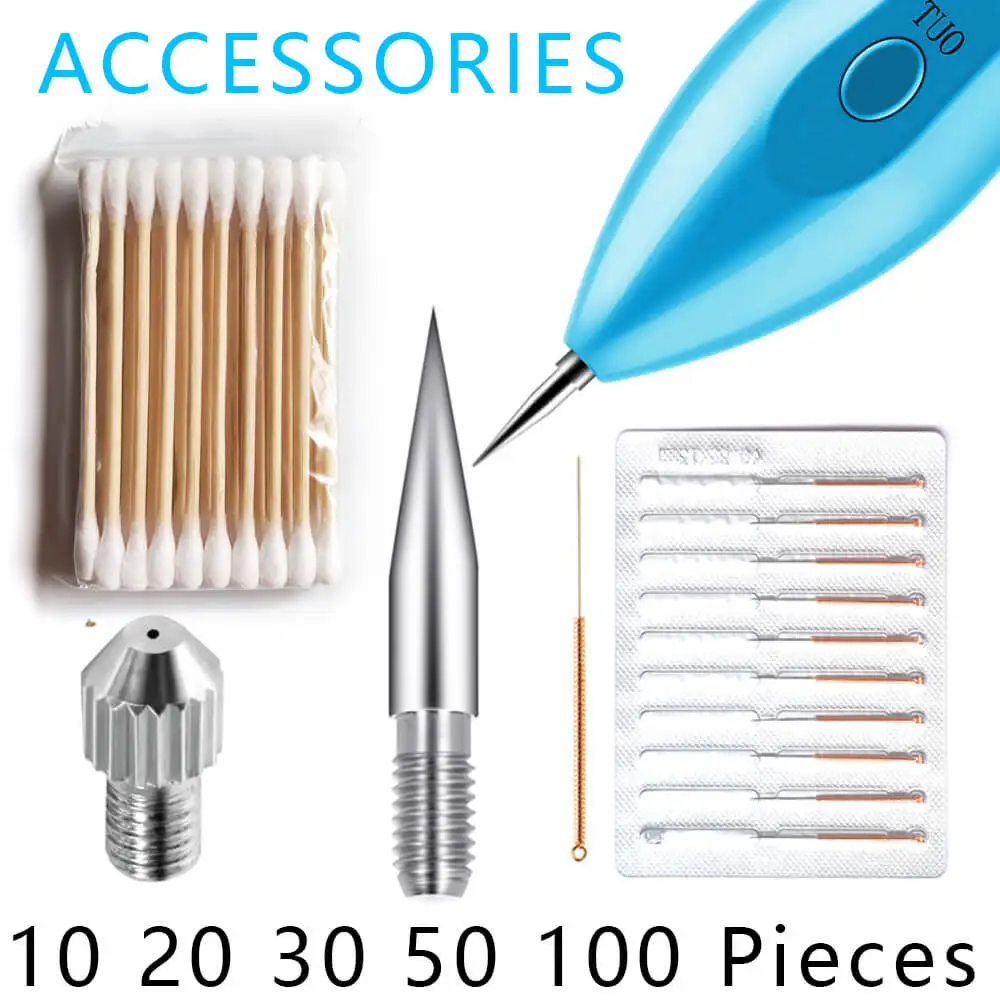 

Dot Mole Laser Plasma Removal Pen Replaceable Fine Thin Needles Cover Corase Thick Neddle Freckle Skin Spot Dedicated Accessory