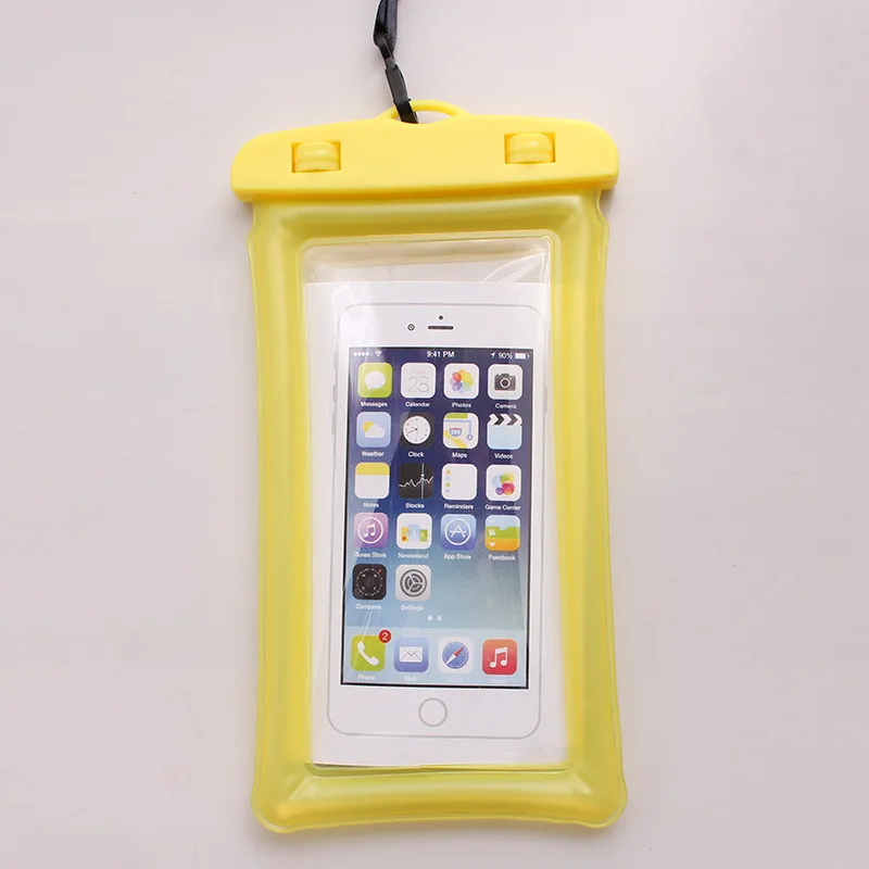 Рукава плавающая воздушная сумка для мобильного телефона водостойкая подводная сумка для фотосессии Купальник Летний Универсальный телефон для подводного плавания - Цвет: Yellow One Size