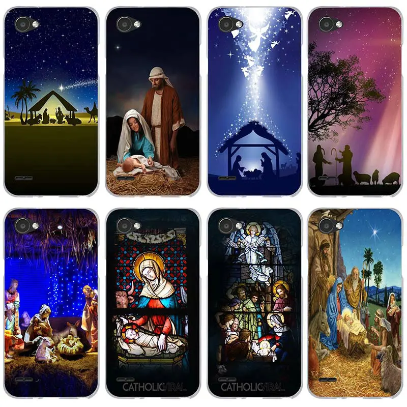 Soft TPU Phone Cases Cover for LG G2 G3 Mini G4 G5 G6 K4 K7 K8 K10 2017 V10 V20 V30 Nexus 5X Shell Christian Christmas Nativity | Мобильные