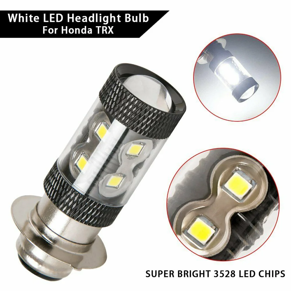 2pcs/set Motorcycle LED Headlight 6000K White H6M Light Replacement Accessories For YFZ450R Rhino 700 Raptor YFM660