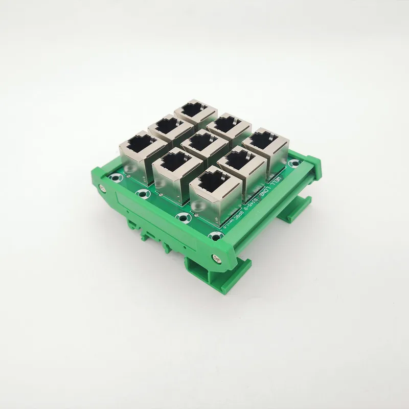 Description Picture 4 of itemRJ45 8P8C Jack 9-Way Buss Breakout Board,Terminal Block, Connector.