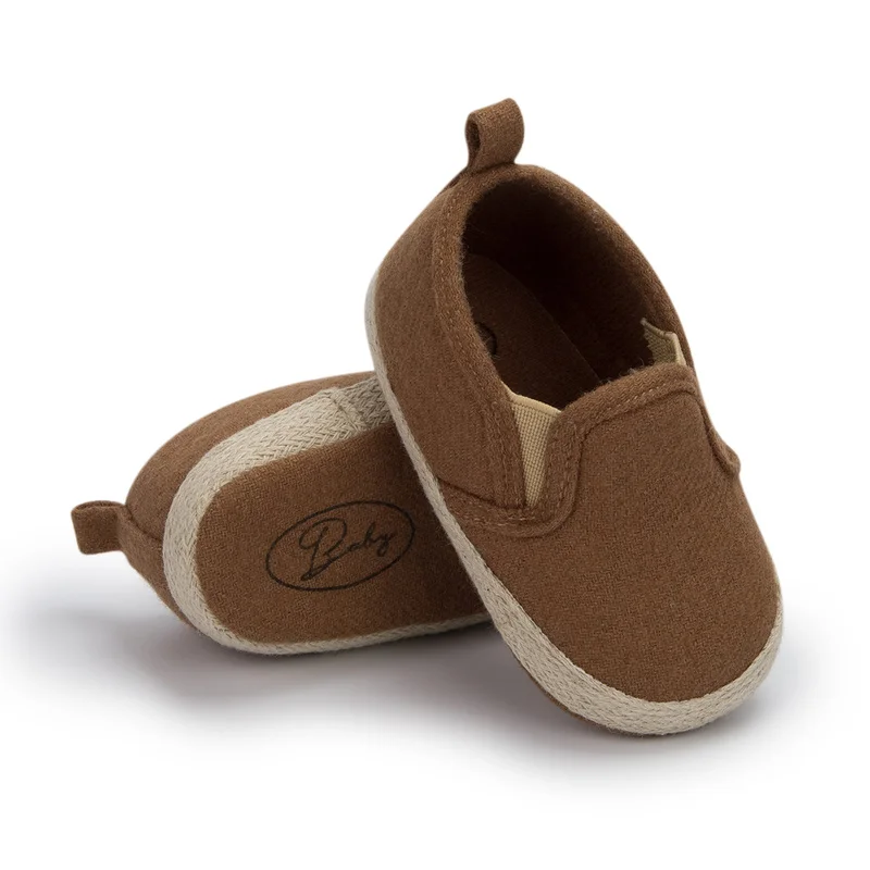 Newborn Baby Girls Boys Shoes Solid Color Spring Cotton soft-sole Slip-on flat Shallow Sneakers First Walkers Toddler Shoes 0 12m baby moccasin boys girls high top ankle soft sole crib shoes kids lace up slip on anti slip sneakers toddler first walkers