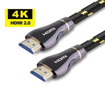 

HDMi 2.0 Cables high speed male to male cable for Xiaomi Projector Nintend Switch PS4 Smart tv HDMI cable 1m,2m,3m,5m,10m,15m