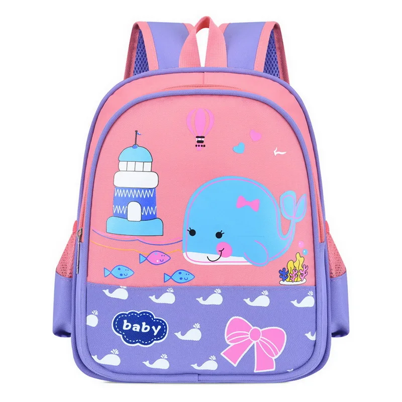 Korean Primary Nylon Waterproof School Bag 2020 Fashion Girls Boys Orthopedic Schoolbag With Animal Printed Backpacks Mochila | Багаж и