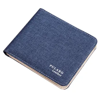

Men Wallets Small Canvas Wallet Men Short Slim Zip Man Wallet Student Fashion Card Holder Wallet