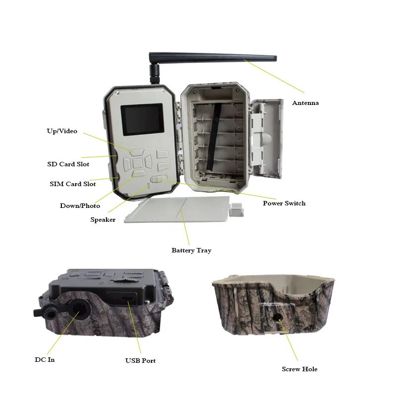 Bolyguard охотничьи ловушки для фотоаппаратов 4G gps 36PM 1080P охотничья Ловушка с ночным видением дикая Trail камера для диких животных chasse
