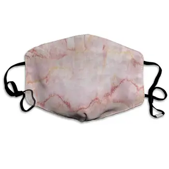 

Abstract Marble Print Pink Amazing Dust Mouth Mask Reusable Anti-Dust Face Mask Adjustable Earloop Skin Protection
