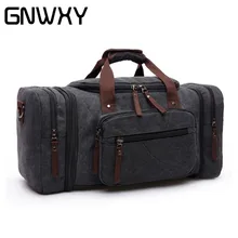 GNWXY, большая вместительность, мужские холщовые дорожные сумки, многофункциональные сумки на плечо, сумки на выходные, сумка через плечо