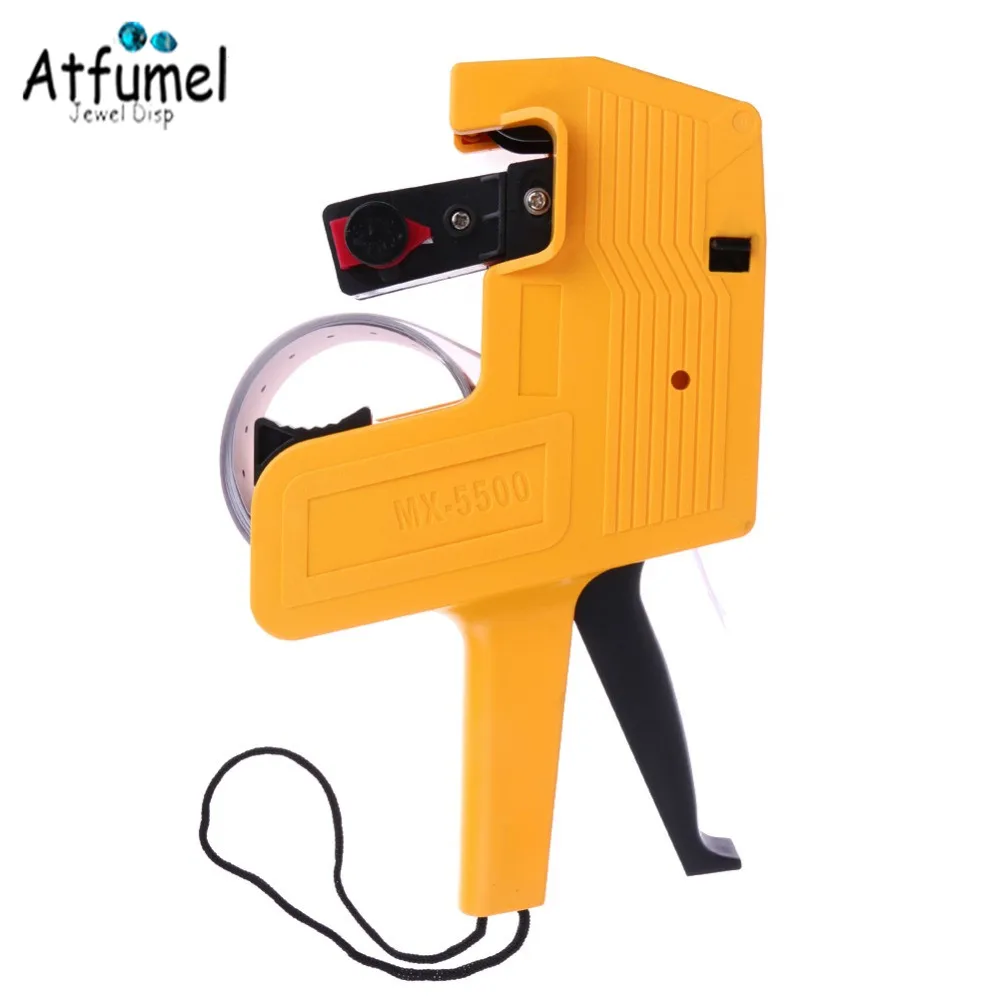 New Convinence Mx 5500 8 Digits Price Tag Gun White W Red Lines Labels 1 Ink Roller Jeweler Price Machine Random Color Jewelry Packaging Display Aliexpress<script async src=