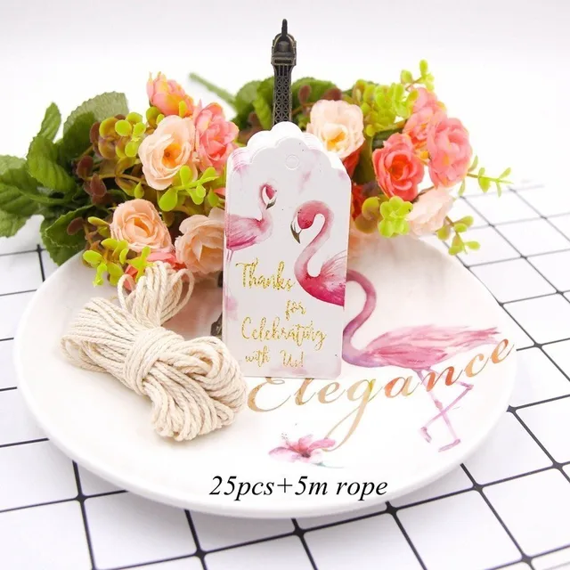 1set Flamingo DIY Paper Umbrella Drink Picks Paperboard Crafts Straws Pineapple For Summer Birthday Hawaiian Party Decorations 25pcs Flamingo B