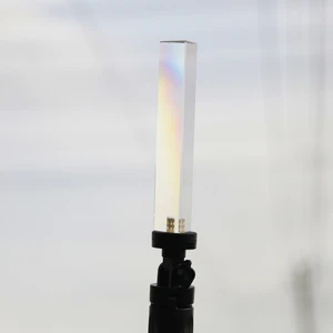 Треугольная призма из хрустального стекла для фотосъемки с подставкой, радужное стекло для свадебной портретной студийной фотосъемки - изображение