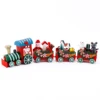 Merry Christmas Wooden Train Ornament Christmas Decoration for Home Santa Claus Gift Natal Navidad Noel Kids Gift Toy