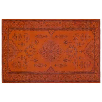 

Handmade Orange Vintage Overdyed Turkish Area Rug 179x271 Cm-5'10''X8'11''