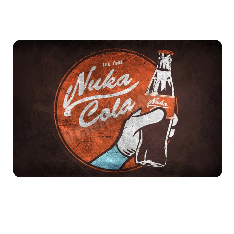 A Vedle-Tec металлическая пластина с винтажным рисунком клубный Бар Игровая комната украшения вывески Fallout Wall Art плакат Nuka Cola наклейки домашний Декор MN88 - Цвет: A