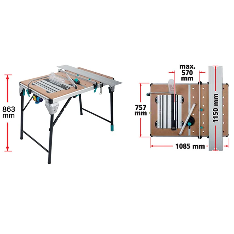 Multi-purpose Heavy-duty Folding Woodworking Work Table Model 2500  Worktable Can Be Installed With Milling Accessories - Woodworking Benches -  AliExpress