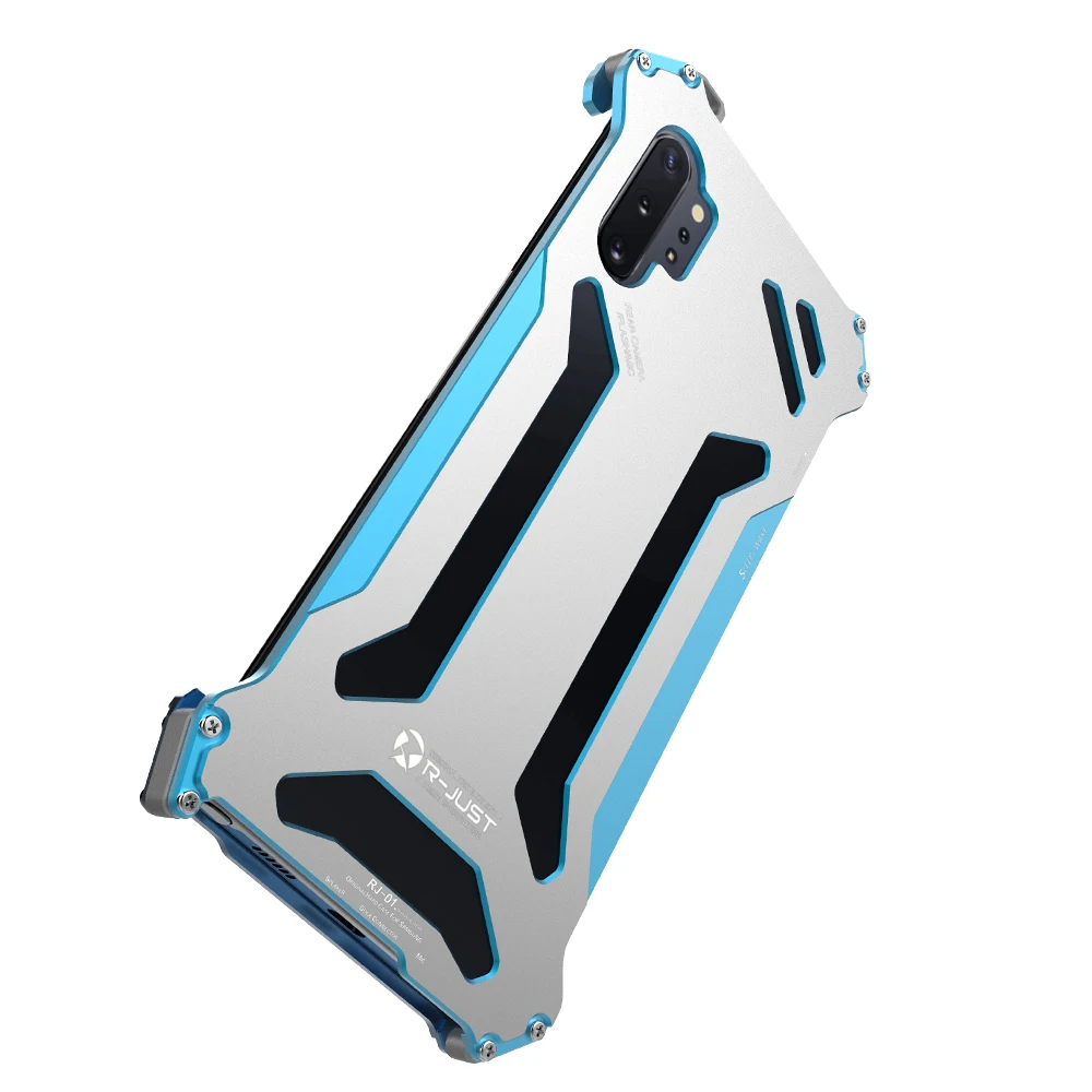 Baratos Carcasa metálica de aluminio para Samsung Galaxy note 10 Plus parachoques a prueba de golpes para Samsung Galaxy s10 S9 S8 Plus e fundas de teléfono cubierta de la Funda