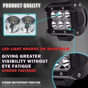 

Stainless steel LED Lights Lamp 10-30V DC 6500K White Waterproof Splash proof