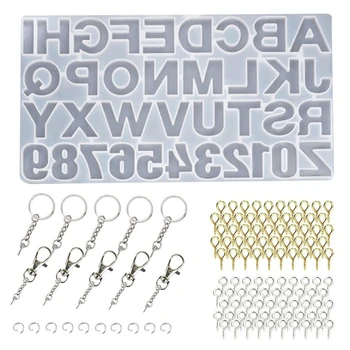 

Crystal Epoxy Resin Mold Alphabet Letter Number Pendant Casting Silicone Mould AXYD