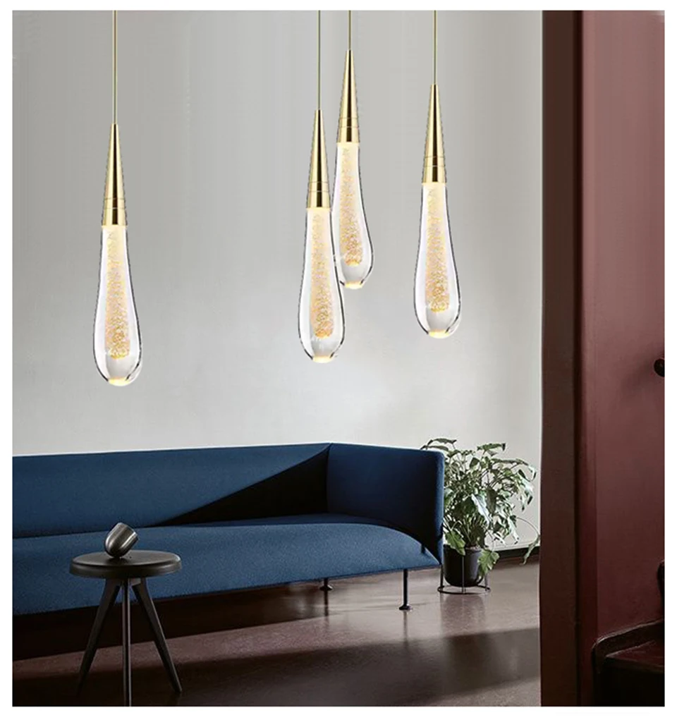 Скандинавские дизайнерские роскошные подвесные светильники с кристаллами, современный светодиодный подвесной светильник, освещение для гостиничного зала, ресторана, домашний декор, подвесной светильник