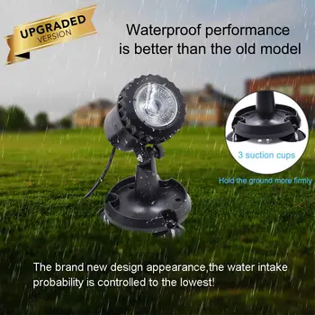 

Solar LED Underwater Lights Pond Light Spotlight IP68 Waterproof Submarine Projector Light Pond Garden Lawn Spotlight