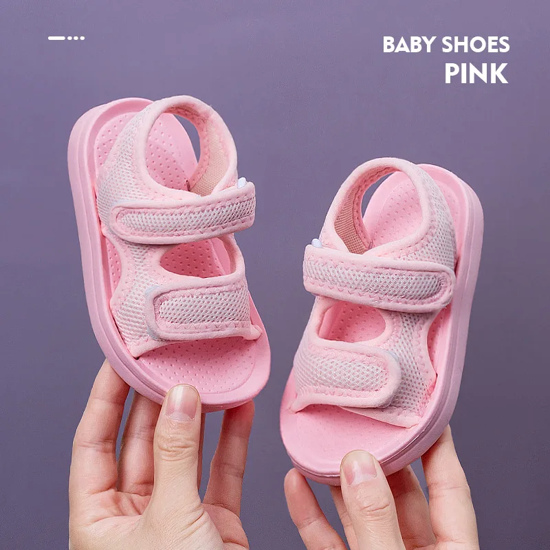 ULKNN Children's Shoes Boy's Fashion Breathable Baby Sandals Summer New White Cool Slippers Sandals 14-23