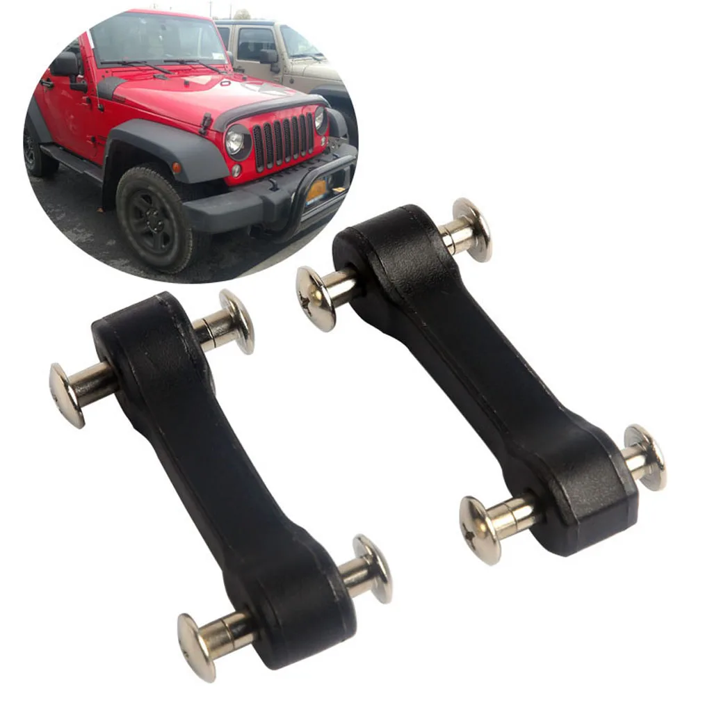 Металлические капоты комплекты защелки капота в сборе Jeep Wrangler JK аксессуары 2007-пара(Замок капота