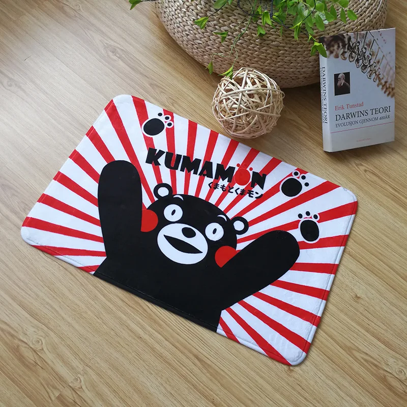 40x60 см мультфильм Kumamon медведь дверной коврик напольный коврик ковер домашний ковер отель Гостиная коврики противоскользящие - Цвет: Style 4