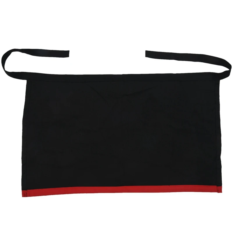 Universal Half Short Apron for Kitchen Cooking Bar Cafe Pub Waiter- black