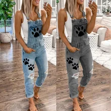 Женские свободные джинсы новый стиль Лидер продаж комбинезоны